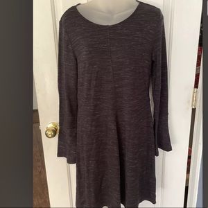Eliane Rose Black Heather Casual Jersey Dress Sz M